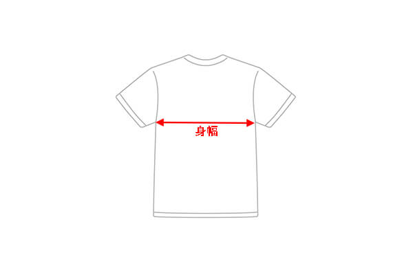 身幅の正しい定義（左右の脇の下の直線距離）