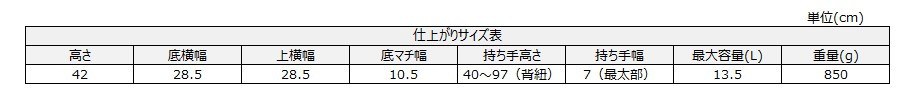 サイズチャート