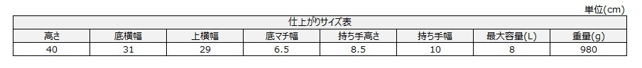 サイズチャート