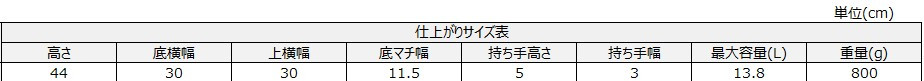サイズチャート