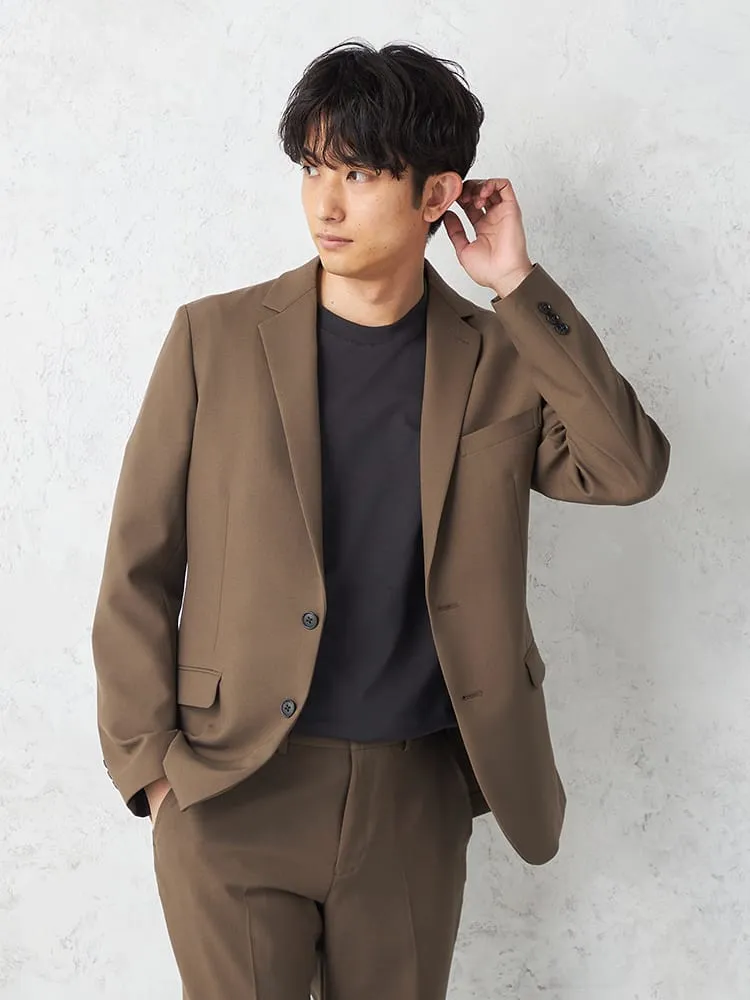 【即納】【WEB限定】【TOKYORUN】セットアップジャケット2つボタンストレッチ通年ウォッシャブル