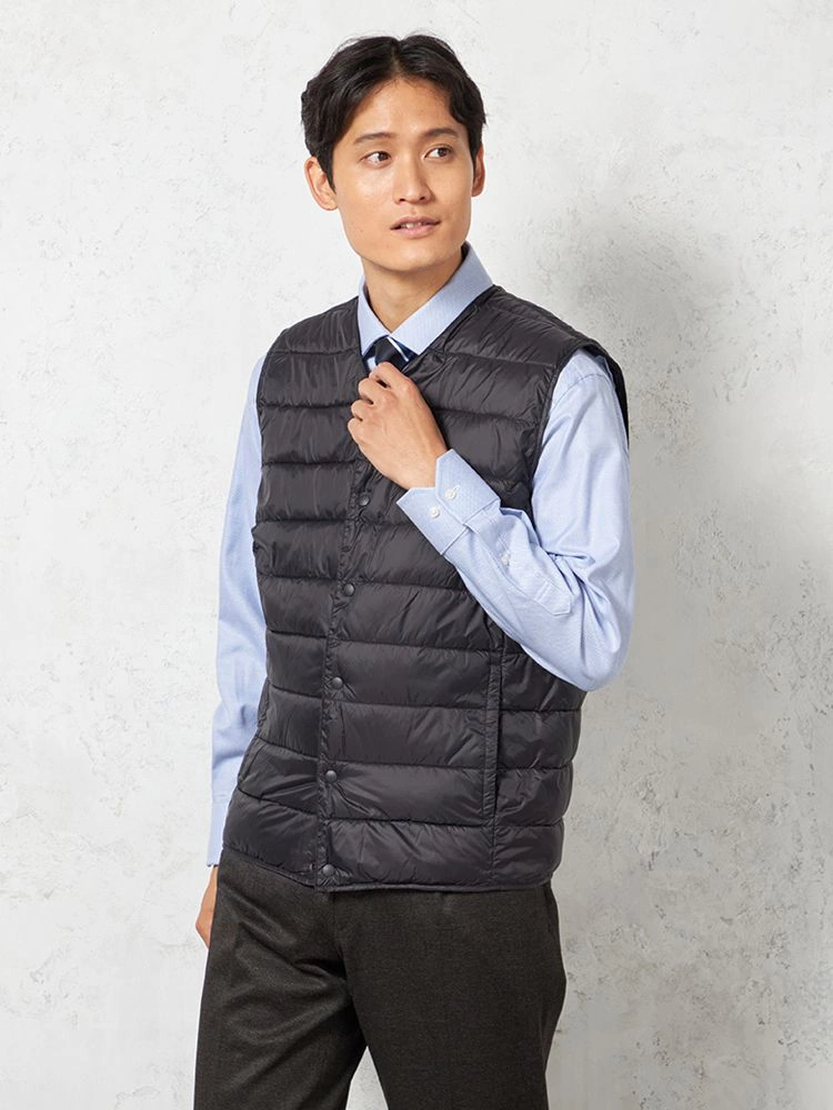 【吸湿発熱】Ｖネックベストコズミックス【吸湿発熱/保温/消臭効果】中綿無地カジュアルアウターリッケンバッカー秋冬