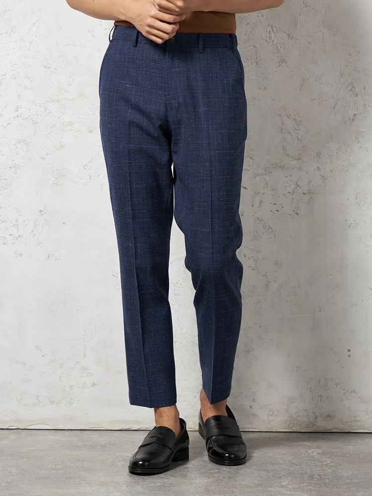 【軽量】パンツノータック【セットアップ商品有】ストレッチリネン混無地リッケンバッカー春夏