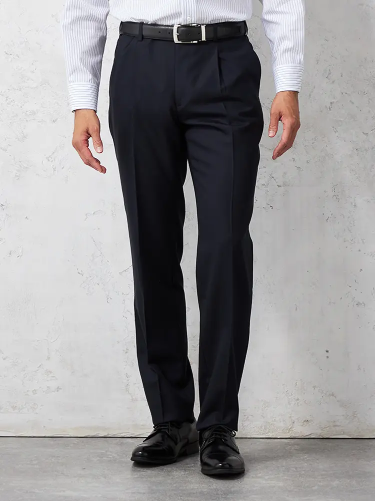 【ウール100％】マルラーネワンタックスラックスパンツ通年