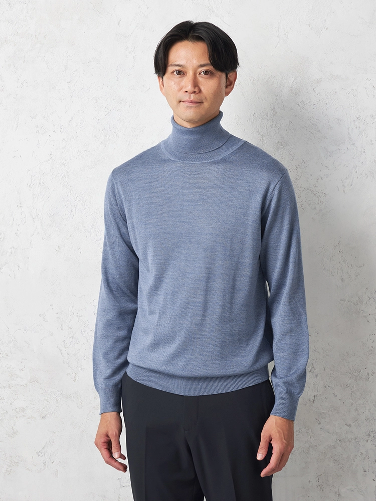 【RiickenBacchar】タートルネックセーターカジュアルインナーニット長袖保温秋冬