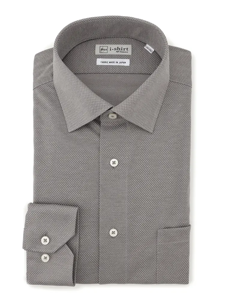 【アイシャツ】長袖Ｙシャツワイド吸汗速乾ストレッチ形態安定通年