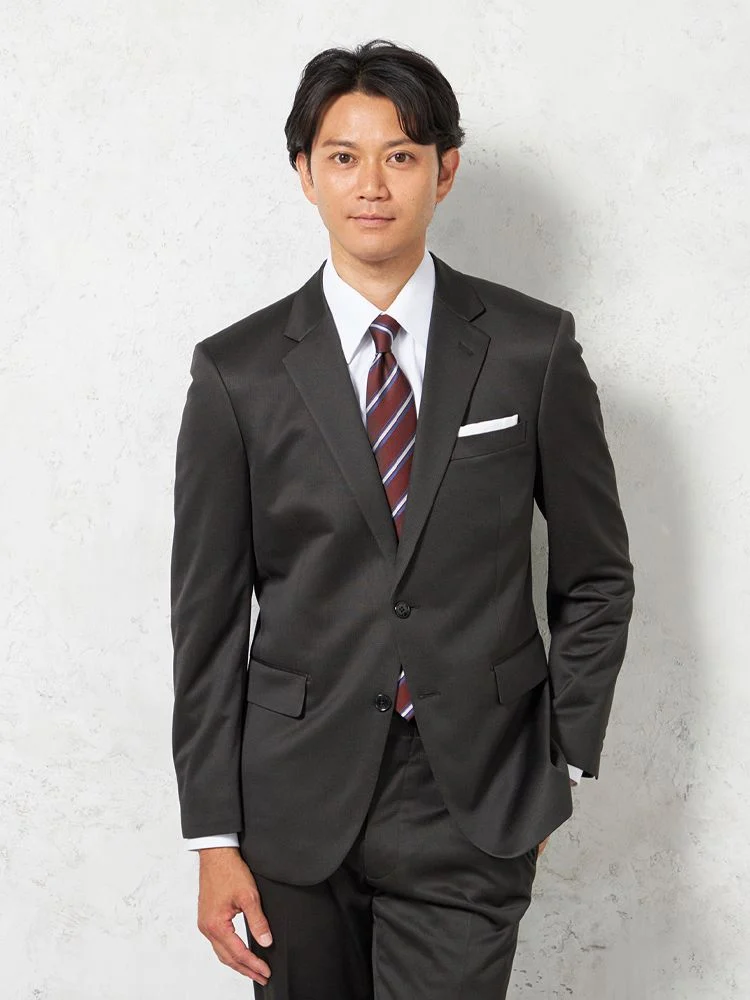 【上下ウォッシャブル】スーツ2つボタンファイテンニット素材千鳥格子PHITEN【i-Suit-アイスーツ-】秋冬