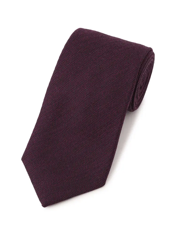 【ストーベル＆メイソン】バルファウールネクタイ織柄無地秋冬