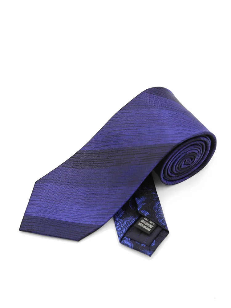 【KATHARINEEHAMNETT-キャサリン・イー・ハムネット-】クレリックネクタイシルク100％ストライプ×ペイズリー秋冬