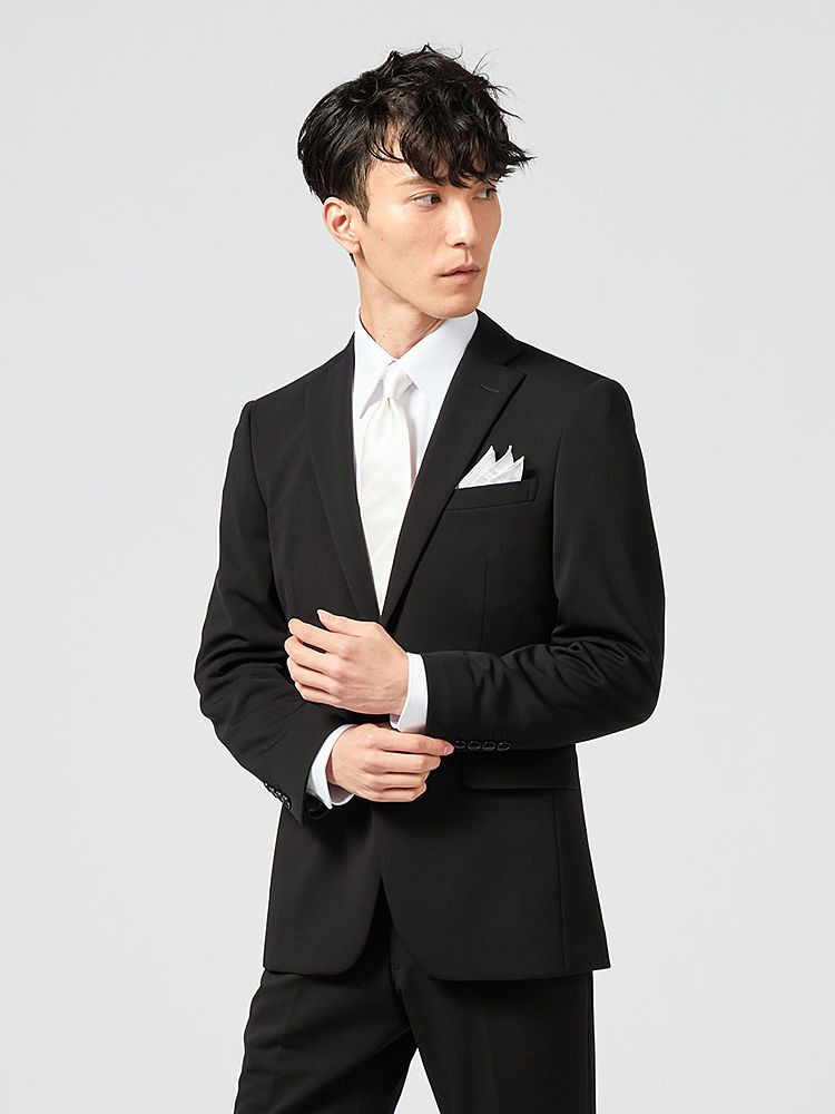 礼服]【ウォッシャブル】フォーマル 2つボタン ウエストアジャスター  